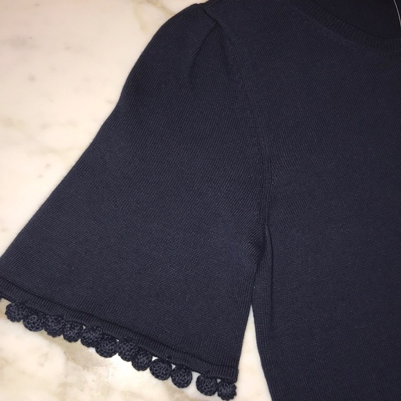 NWT Banana Republic Pom Sleeve Shirt - Picture 2 of 8